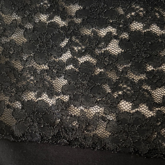 Elegant Black Lace Ballet Leotard - Picture 3 of 3